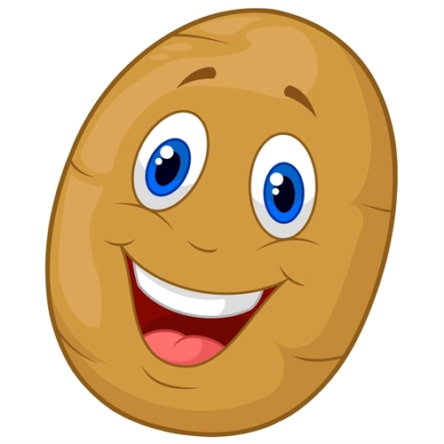 Potato Classroom Vegetable Transparent Sticker